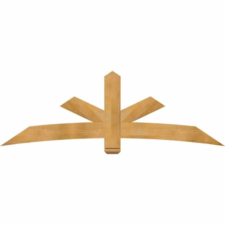 Ekena Millwork Alberta Rough Sawn Timber Gable Bracket, Western Red Cedar, 84"W x 28"H x 2"D x 6"F, 8/12 Pitch GBW084X28X0206ALB00RWR